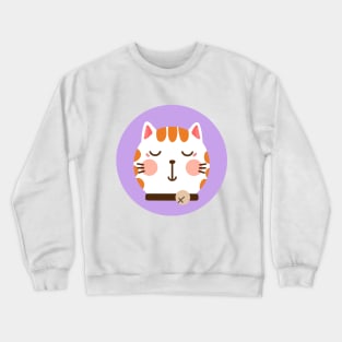 cute drawn kitty cat design 10 Crewneck Sweatshirt